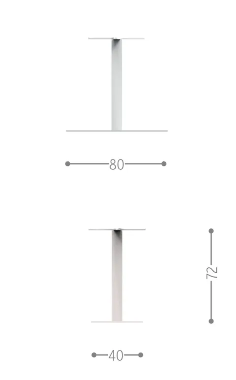 בסיס מלבני לשולחן אוכל Minorca Rectangular H72 של Talenti — תמונה 7