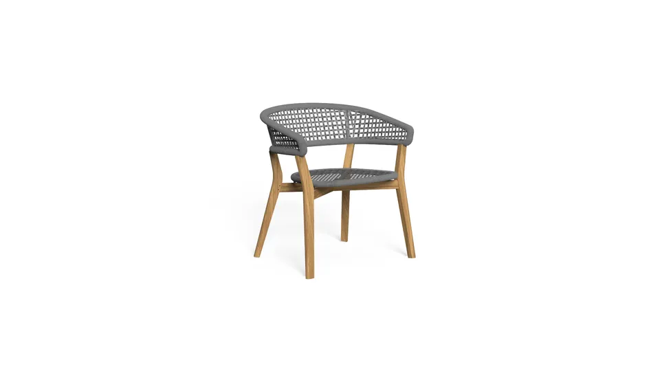 כורסת אוכל מעץ טיק Moon Teak של Talenti