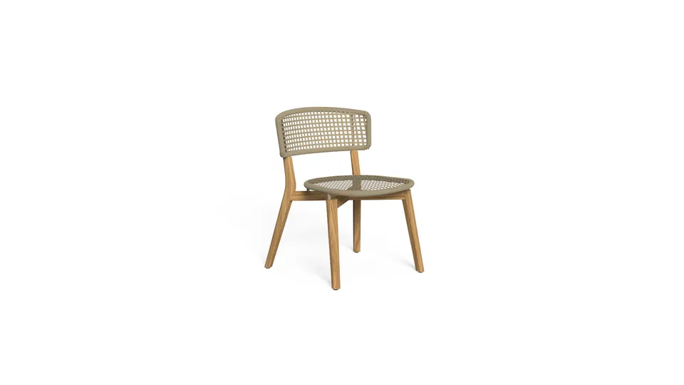 כיסא אוכל מעץ טיק Moon Teak של Talenti — תמונה 12