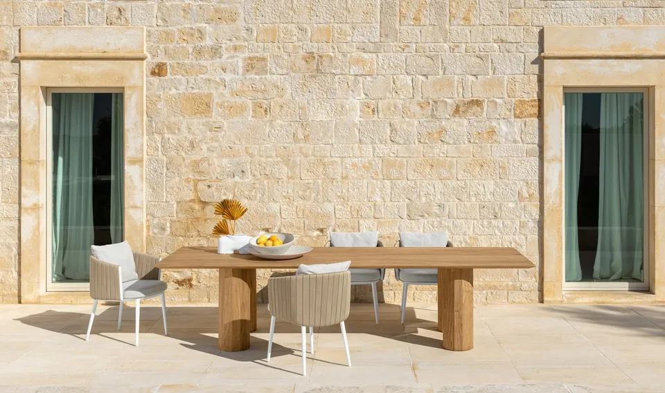 שולחן אוכל עגול מבטון Salinas D165 Concrete של Talenti — תמונה 10