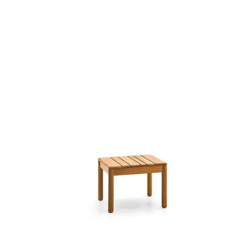 שולחן קפה מעץ טיק Barcode של Varaschin